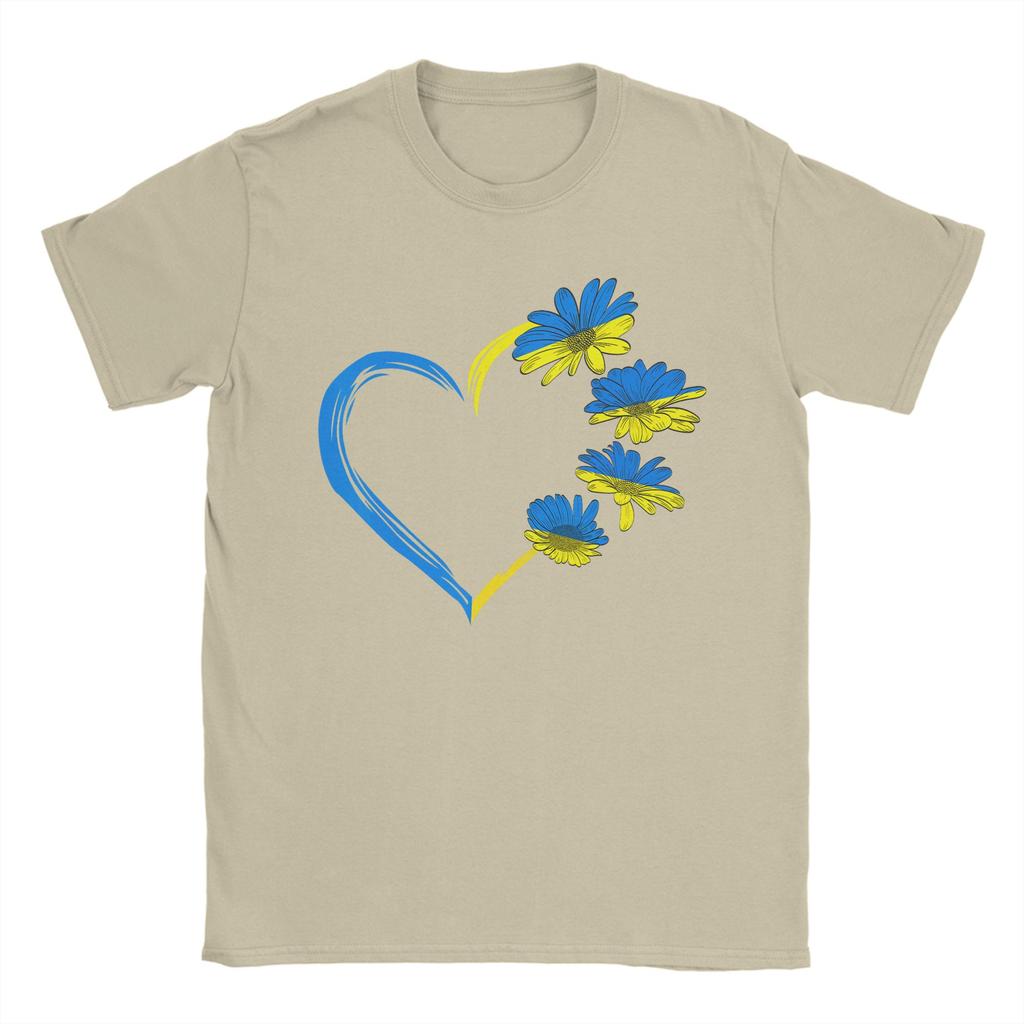 Ukraine Flag Sunflower Vintage Ukrainian Lovers Ukraine TShirt Summer 100 Cotton T Shirts For Couple Hipster Casual Tshirt