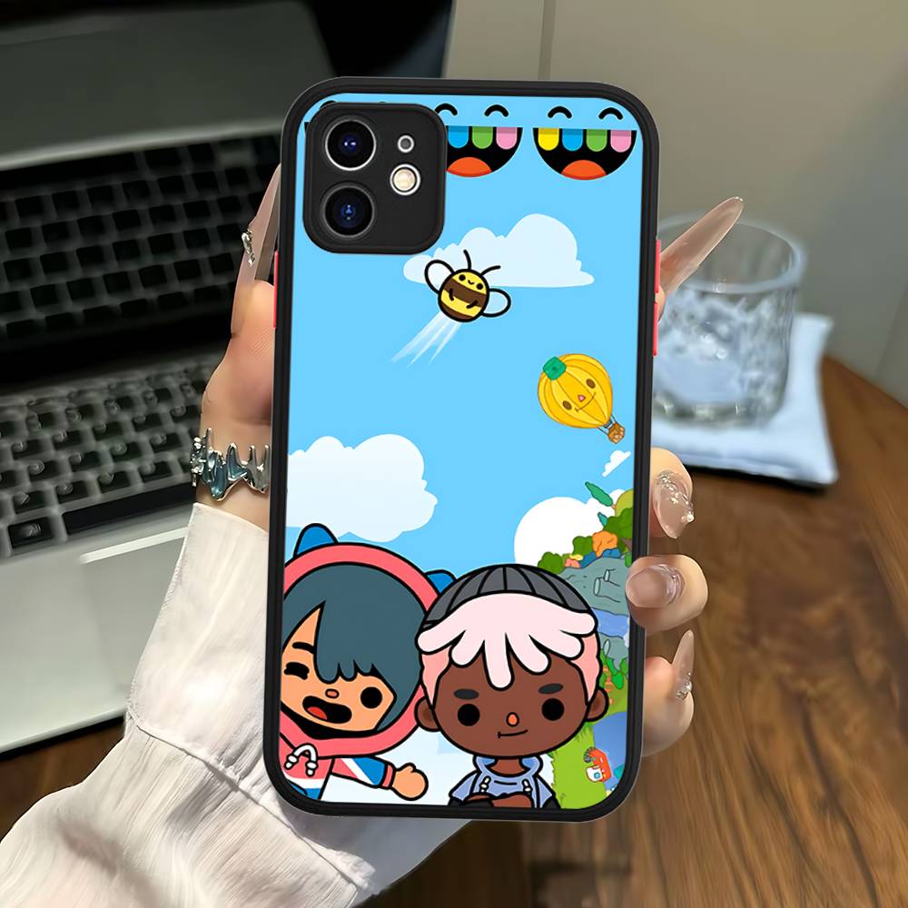 Toca Boca Toca Life World Phone Case For IPhone 16 15 14 13 12 11 Pro Max 7 8 6 6s Plus Matte Cover