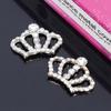 Engood 100Pcs Rhinestone Crown Button DIY Handmade Clothing Decorative Sewing Trim Embellishments Craft Jewelry Accessories