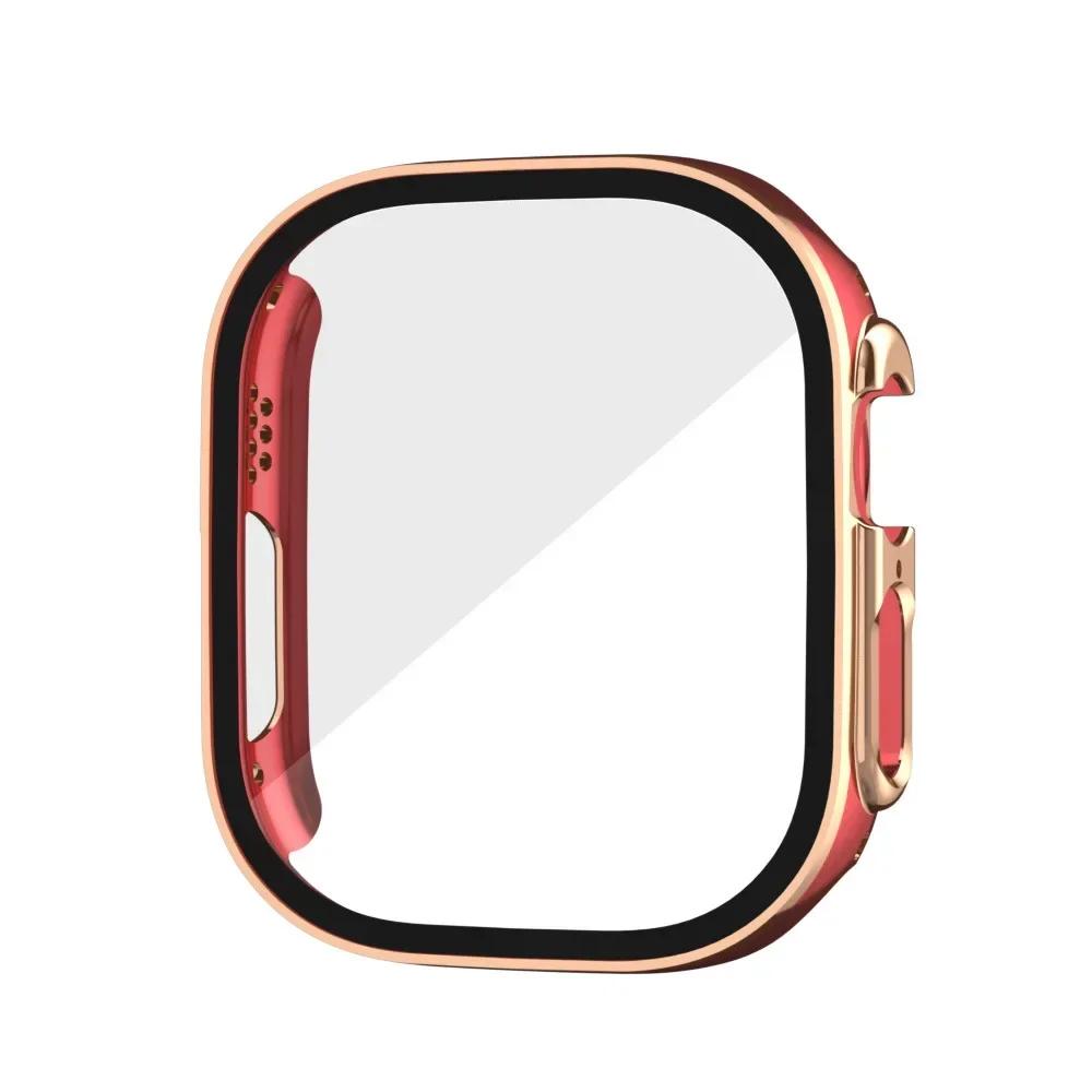 Glass+Case for Apple Watch Ultra 3 2 49mm Screen Protector Frame Cover for iWatch ultra 49 Tempered Protective 49MM Accessories