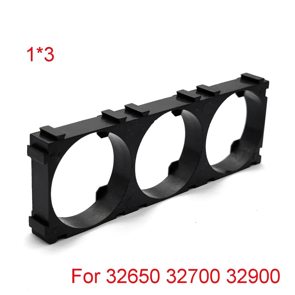 32650 32700 32900 Battery Case Holder Bracket Cell Safety Anti Vibration Plastic Brackets Batteries Connection Seat 1x2 1x3 2x3