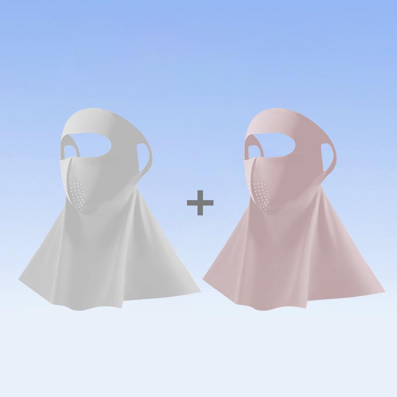 Sunscreen Seamless Mask For Men And Women Breathable Ice Silk Neck Protection Outdoor Sunscreen Mask