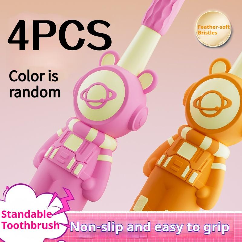 

Набор зубных щеток 4/8 шт. случайного цвета, необходимый для дома, путешествий на открытом воздухе, праздничных подарков, рождественских подарков, зубная щетка для взрослых с широкой головкой, красочный домашний