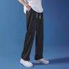 Wide-leg jeans men's summer Harajuku casual simple trend loose drawstring straight mopping long pants