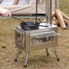 Portable Folding Stainless Steel Camping Wood Stove