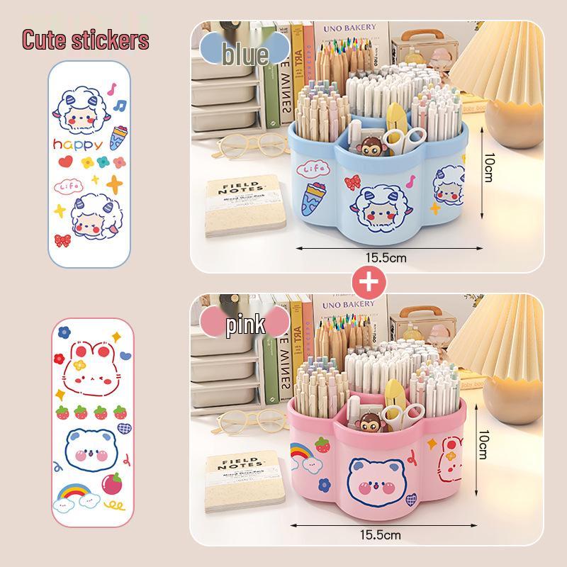 Pojemny obrotowy biurkowy pojemnik na długopisy dla studentów i artykuły biurowe