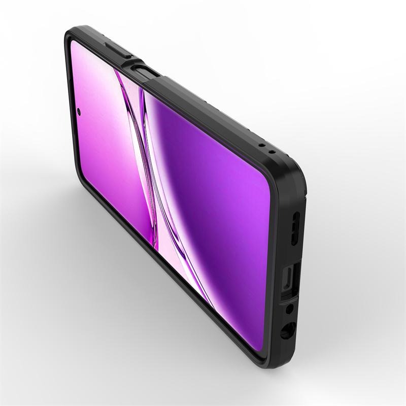 Punkowy uchwyt Etui na telefon dla Oppo A3x 5G India Celulares Shell Bumper Wstrząsoodporny Twardy Dla Oppo A3x 5G Funda Para Tylna Pokrywa