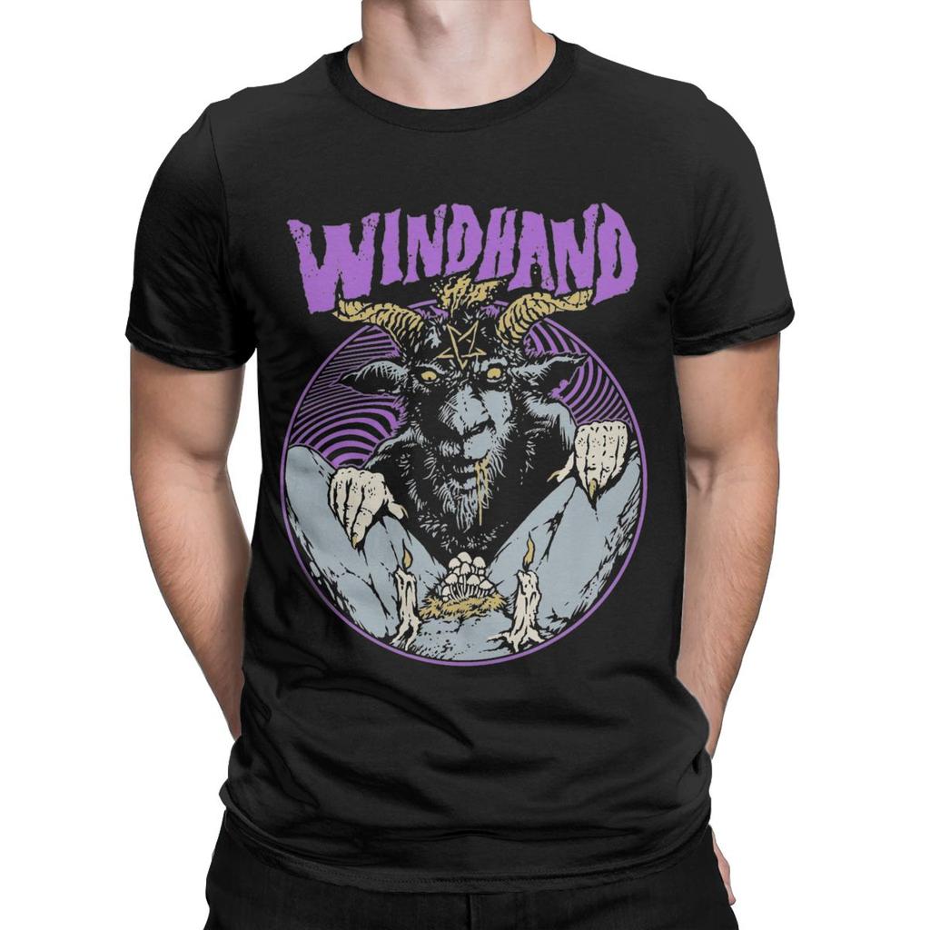 Humor Windhand T-Shirts Men Round Collar 100% Cotton T Shirts Short Sleeve Tee Shirt Birthday Present Clothes