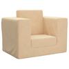 Kids  Sofa Bed Cream Soft Plush