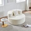 Sofá individual ultra suave con respaldo, espuma de alta resiliencia.