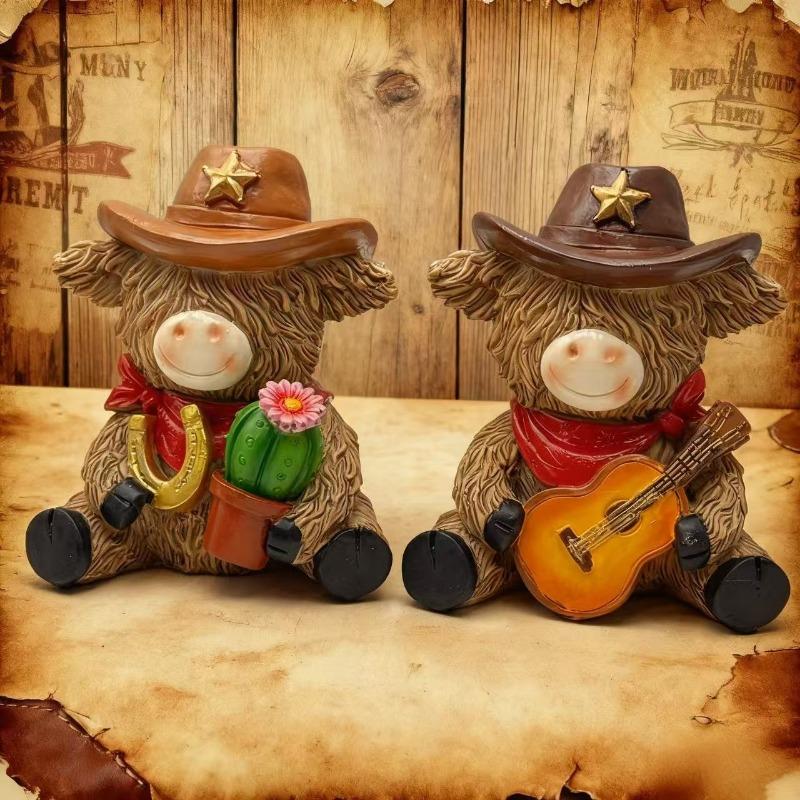 1/2pcs Cowboy Ornaments Home Decoration Ornaments Desktop Ornaments Suitable for Home Decoration Gifts for Music Lovers