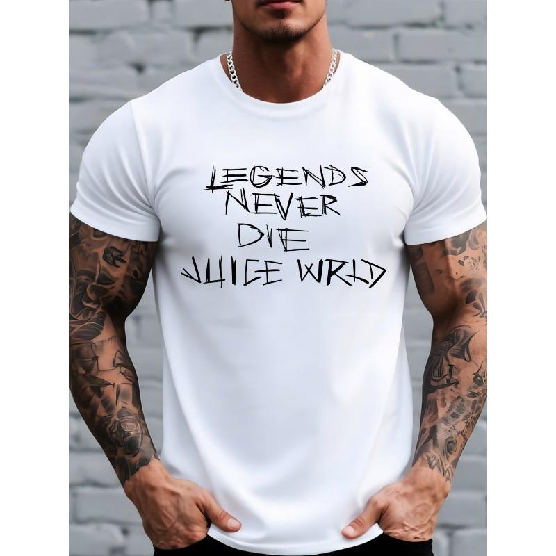 

Мужская повседневная футболка с коротким рукавом и круглым вырезом, дышащая, с культовым принтом-надписью, европейский размер. Подходит для всех сезонов и ношения на улице. S белый