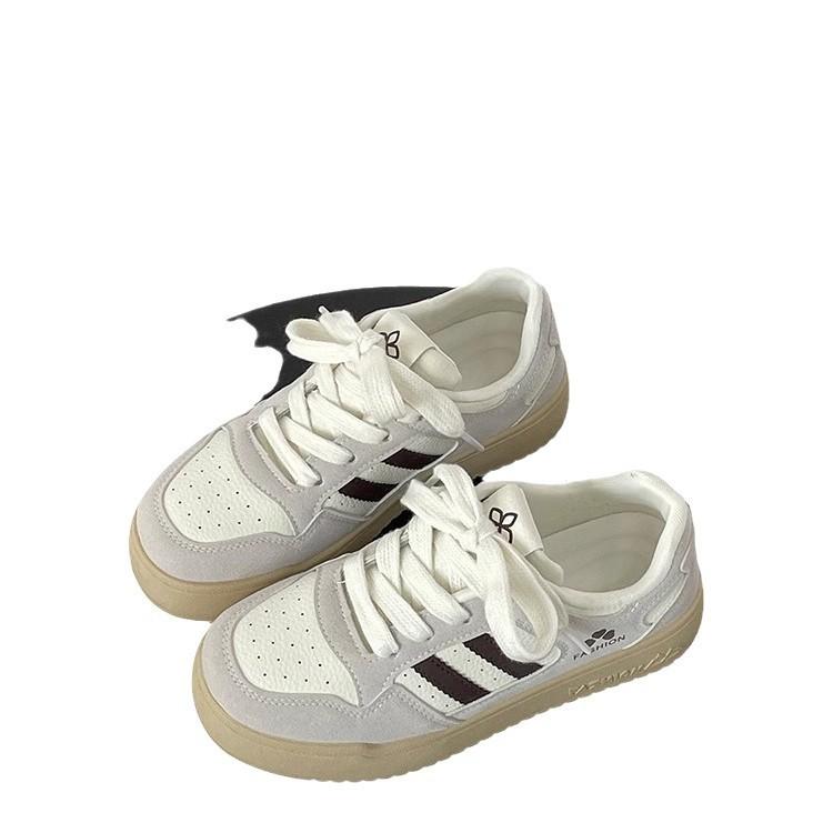 2025 Autumn and Winter New High-value American Retro Pink Thick Baseplate Shoes Ins Casual Versatile German Training Shoes