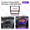 9" Android Navigation Screen Frame for 2005-2009 Mercedes-Benz C-Class W203.