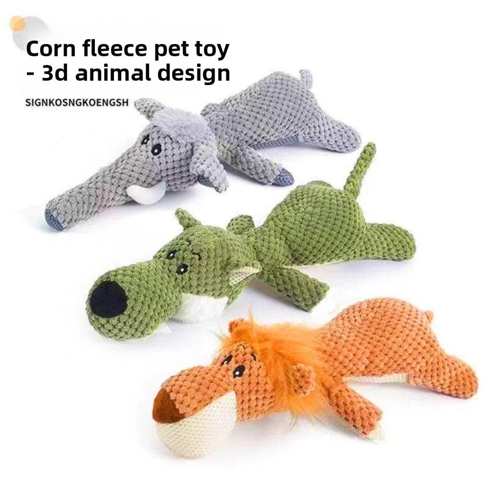 Indestructible Dog Toy Interactive Squeak Function Dog Toys Soft Fleece Cute Appearance Durable Squeaky Toys Dog Accessories