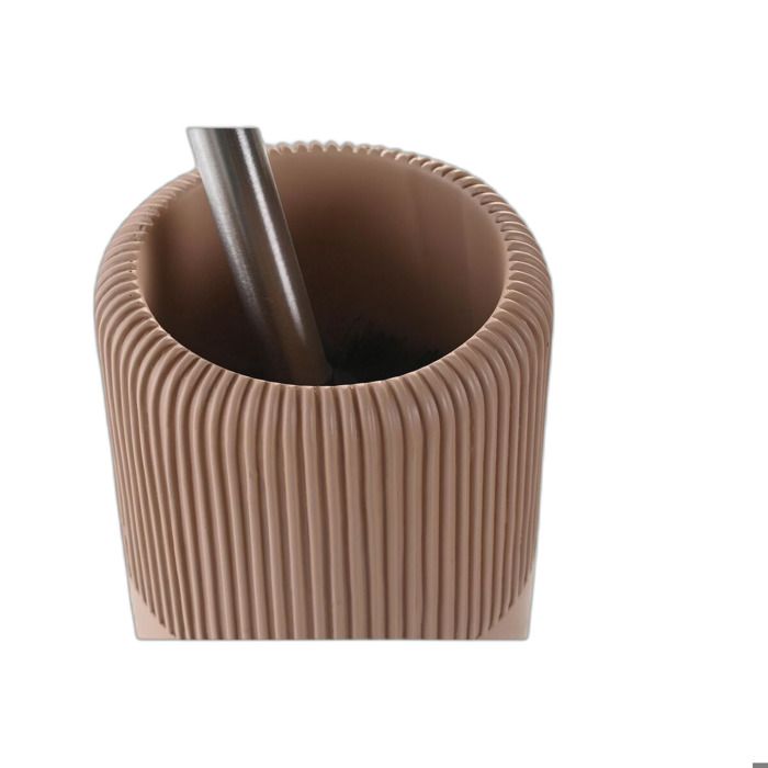 Brosse de salle de wc ciment et acier inoxydable DKD Home Decor