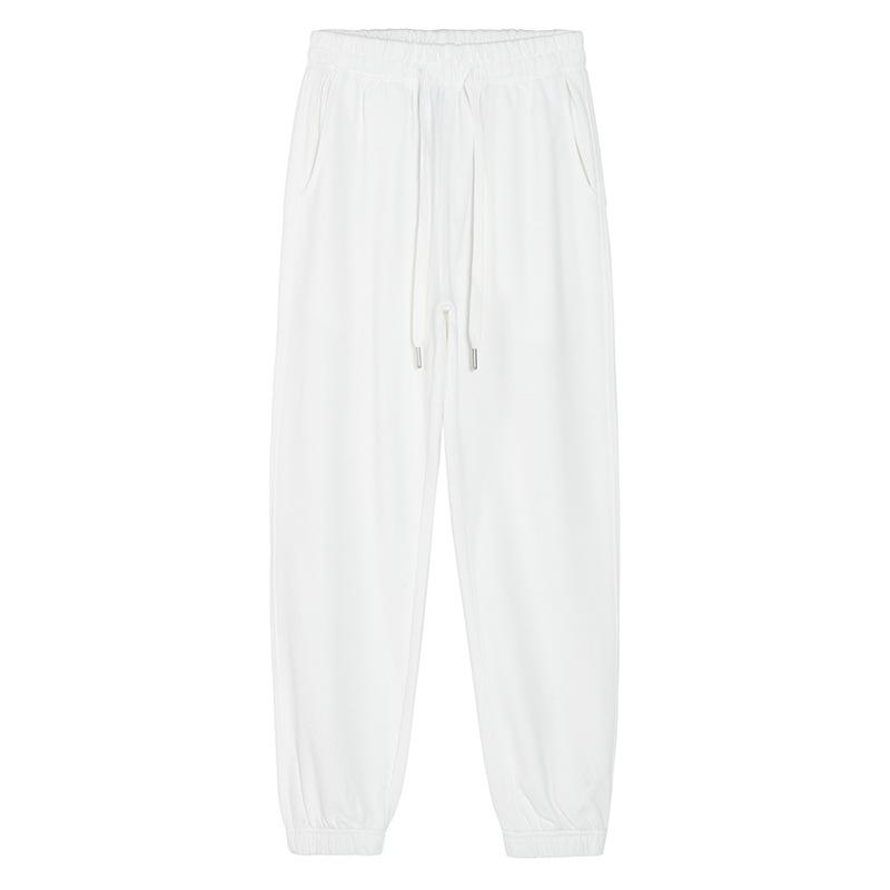 Women's Casual Summer Cotton Harem Sweatpants - Loose Fit, Cuffed, Sports Style