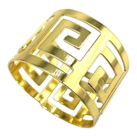 

Пуговица для салфеток Набор колец для салфеток Гальванический сплав Классическая текстура для банкетов Свадьбы Рестораны Отели Металлические полые кольца для салфеток золотистый