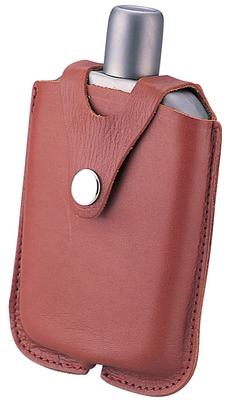 Natürlicher Geist gebogene Whiskeyflasche Lederetui 93305