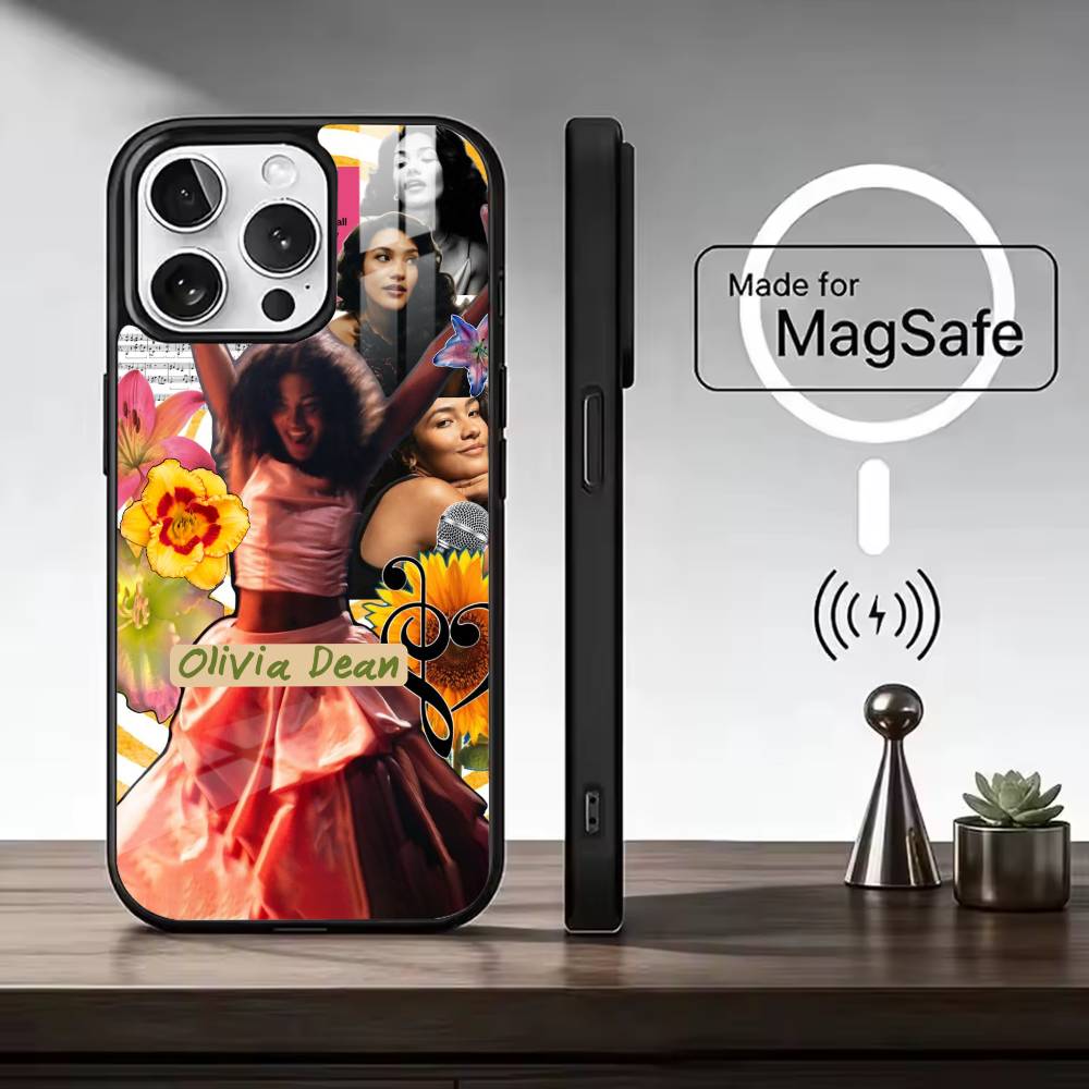 British singer O-Olivia Dean Phone Case For iPhone17,16,15,14,13,12,11 Plus,Pro Magnetic For Magsafe Wireless Charging