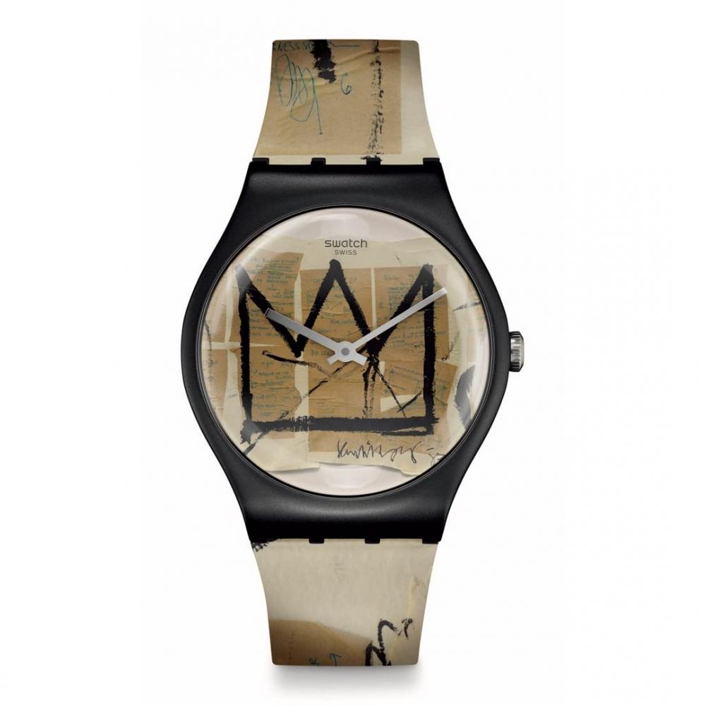 

[образец] Часы Untitled by Jean Michel Basquiat New Gent Suoz355 Black