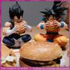 Jt Statue Dragon-Ball Son Goku Vegeta Figure Goku Eat Hamburger 15cm/5.91inch Pvc Action Figures Collection Gifts