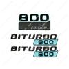 Glacier Blue ABS 700 800 900 ROCKET EDITIN BITURBO 700 800 900 Emblem Car Fender Trunk Sticker For G Class G700 G900 W463 W464