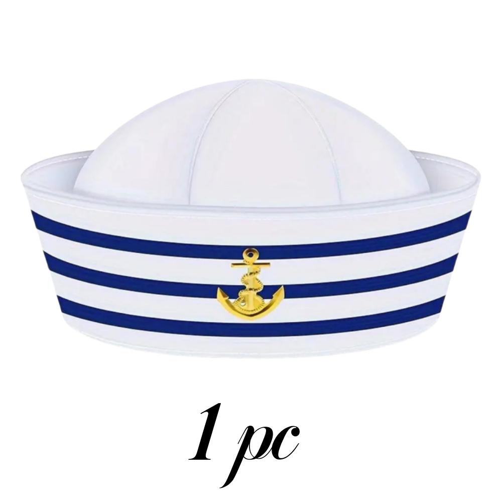 

Sailor Hat Captain Navy Hat and Scarf Set Unisex Costume Photo Props Mardi Gras Party Funny Cosplay Supplies Stage Performs Acce