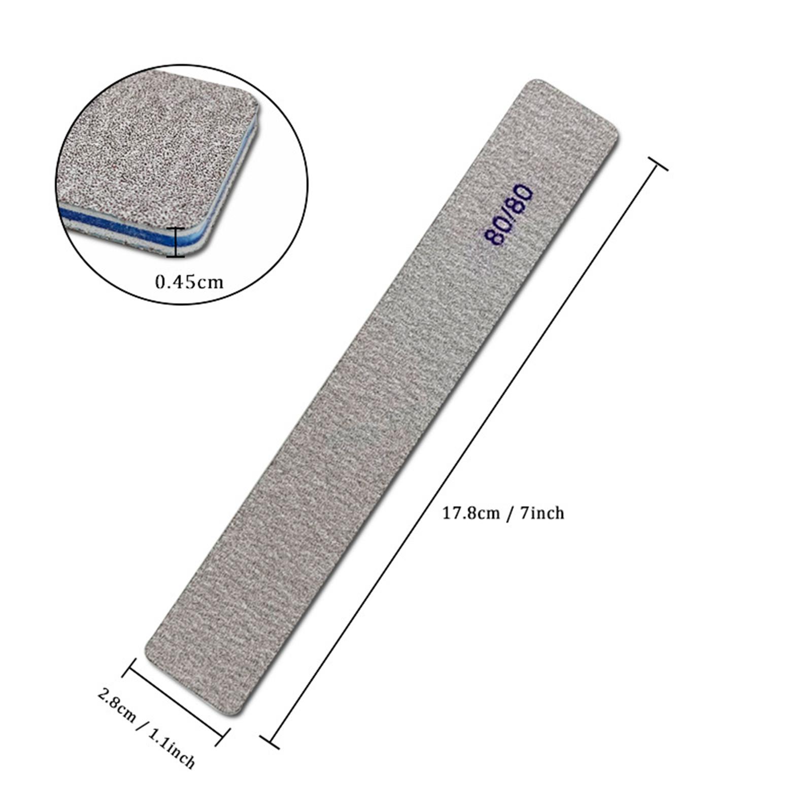 

80Celsius80 Nail Sandpaper Large Washable Sandpaper Nail Sandpaper Manicure File Polishing Block Nail File 12PCS Blue Nail Sandpape