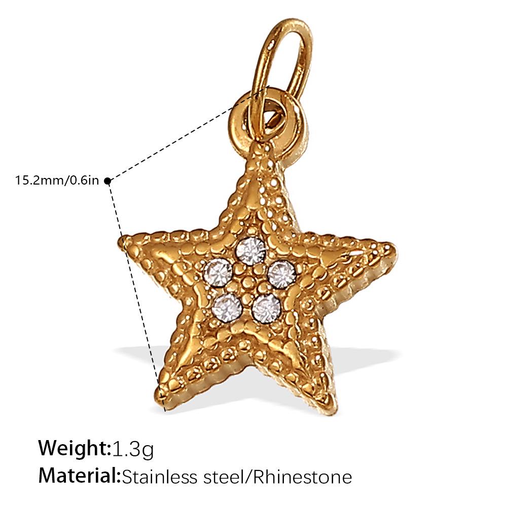 18K Goldplattierte Sonne und Mond Anhänger Halskette für Damen - Stilvolles Europäisch-Amerikanisches Design