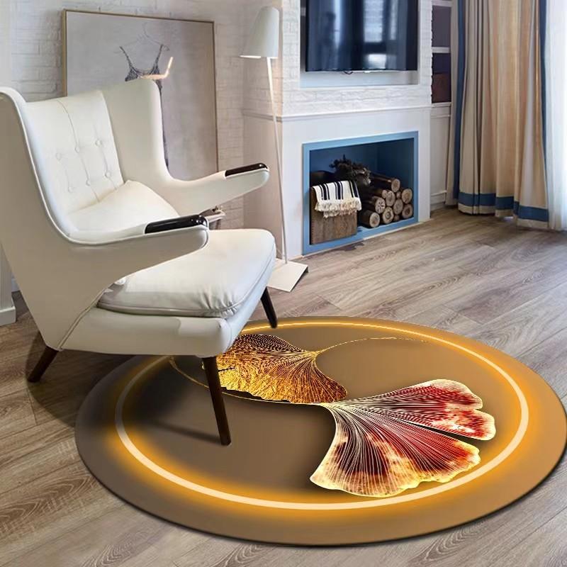 Large Area Living Room Round Rugs Home Bedroom Decor Bedside Carpet Simple Room Decoration Rug Study Cloakroom Carpets Washable