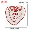 10PCS/Lot Wholesale Black Red Patches Heart Start Iron On Patches For Clithing Love Lip Embroidery Patches On Jeans Accessories
