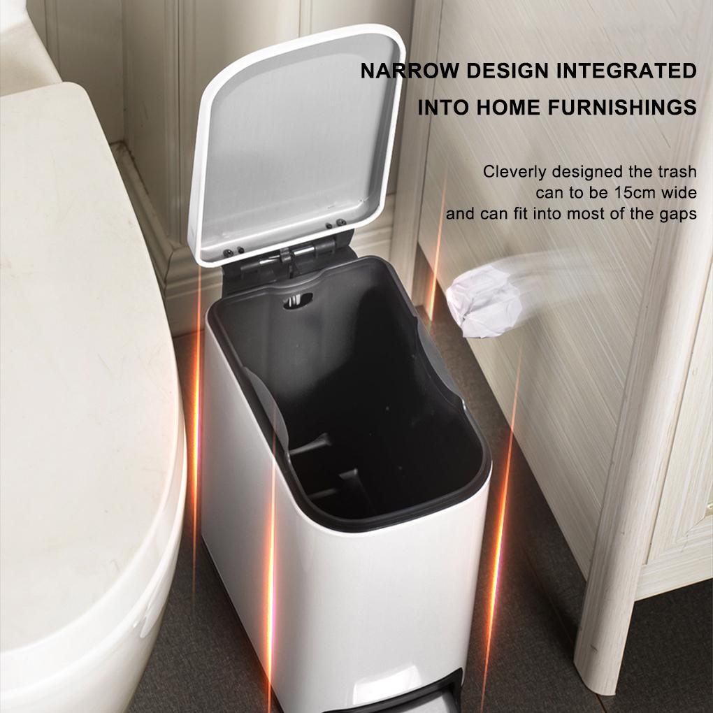 Slim And Large Capacity - Easily Fit In Gap Less Space Inner Basket Soft-close Free Hands Reduce Noise Smooth Slow