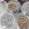 Diy Butterfly Knot Zircon Clear/Champagne 2-3Mm Triangle Trapezoid Nail Gemstones Glitter Nail Diamond Manicure Decor