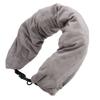 Travel Neck Pillow Stuffable with Adjustable Strap U Shape Soft Packable Fillable Travel Pillow Storage Bag Grey