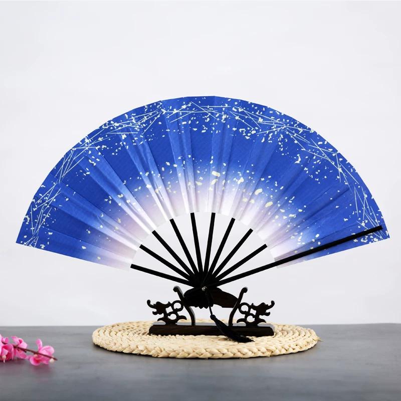 Cosplay Dance Props: Japanese-Style Folding Fan with Ten Ribs, Bat-Shaped Fan, Suitable for Dance and Performance