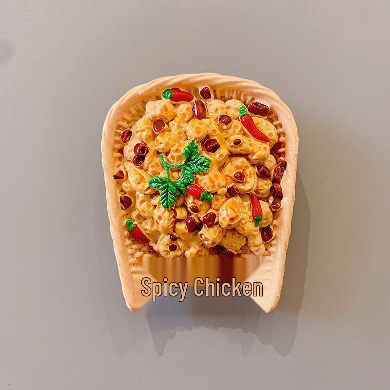 3D Creative Food Snack Message Fridge Magnet Sticker Set