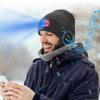 With Light Bluetooth Beanie Hat Headphones LED Light Cap Unique Wireless Headphones  Jogging
