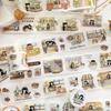 Twilight Cat Cafe Washi Tape: Creative Scenery Pattern for DIY Collage & Journals