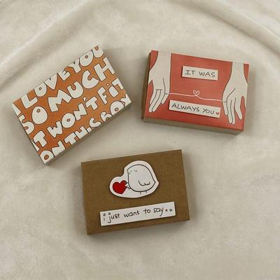 Ich liebe dich Handgemachte Faltschachtelkarte Romantische Botschaftsbox für Valentinstag Jubiläumsgeschenk Einzigartiges Andenken für Freundin Freund