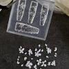 Multipurpose Nail Art Template Tool Stylish Silicone Nail Art Molds Embossing Carving Templates for Nail Enthusiasts