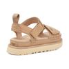 New UGG Goldenstar Platform Sandal Driftwood Women's 1136783-DRI