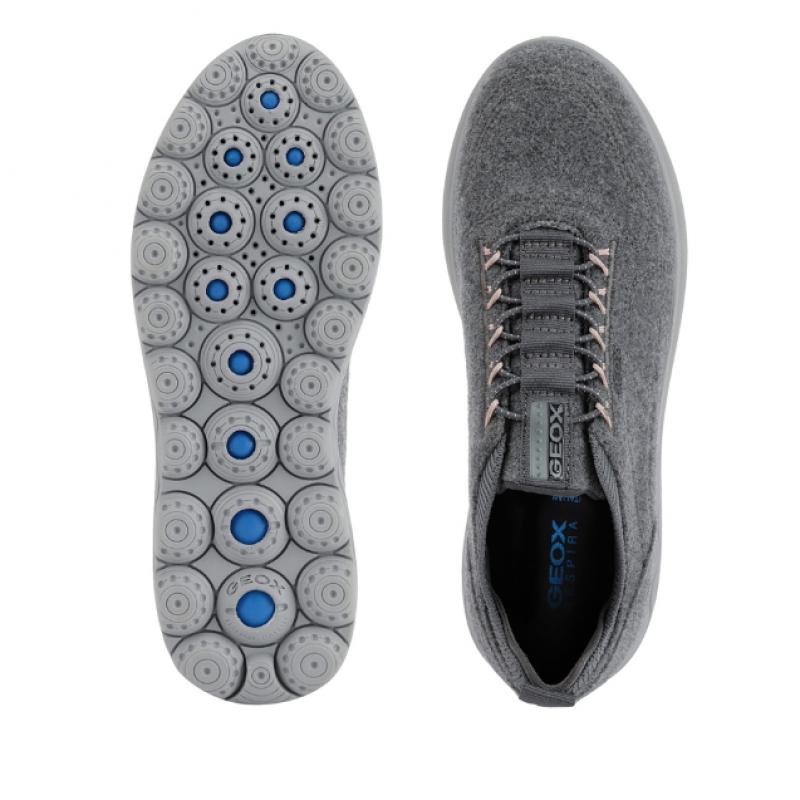 Geox Spherica Women Sneakers Gray W1x26nu2f71