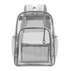 Pvc Transparent Student Backpack With Multiple Pockets Waterresistant For Travel And School Use