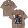 Vintage Washed Jcole The Fall Off Print T Shirts Unisex Unisex Clothing Hip Hop Fashion Short Sleeve Oversized Tshirts Streetwear