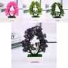 Artificial Heartshaped Chrysanthemum Plant With Plastic Materials For Home Office Decor