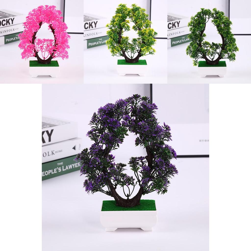 Artificial Heartshaped Chrysanthemum Plant With Plastic Materials For Home Office Decor