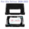 For Kia Seltos - Android Radio Dash Panel Car Accessories 10 Inch Car Fascia Frame Adapter