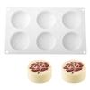 6 Cells Rose Baking Cake Molds Food-Grade Silicone Cylindrical Chocolate Mold DIY Heat-Resistant Pudding Mould Kitchen Tools