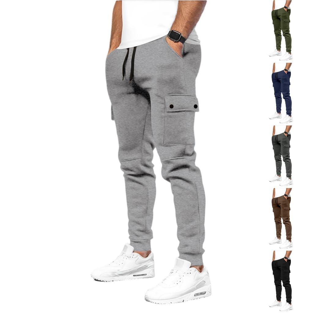 Men's Casual Loose Multi-pocket Fitness Sportswear Pants